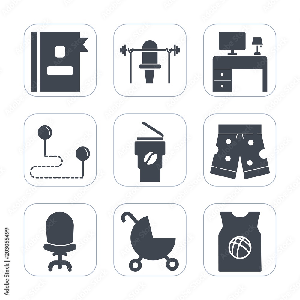 Premium fill icons set on white background . Such as contact, dumbbell, phone, point, map, carriage, fitness, interior, team, barbell, business, child, hot, desk, directory, comfortable, table, baby Premium fill icons set on white background . Such as contact, dumbbell, phone, point, map, carriage, fitness, interior, team, barbell, business, child, hot, desk, directory, comfortable, table, baby