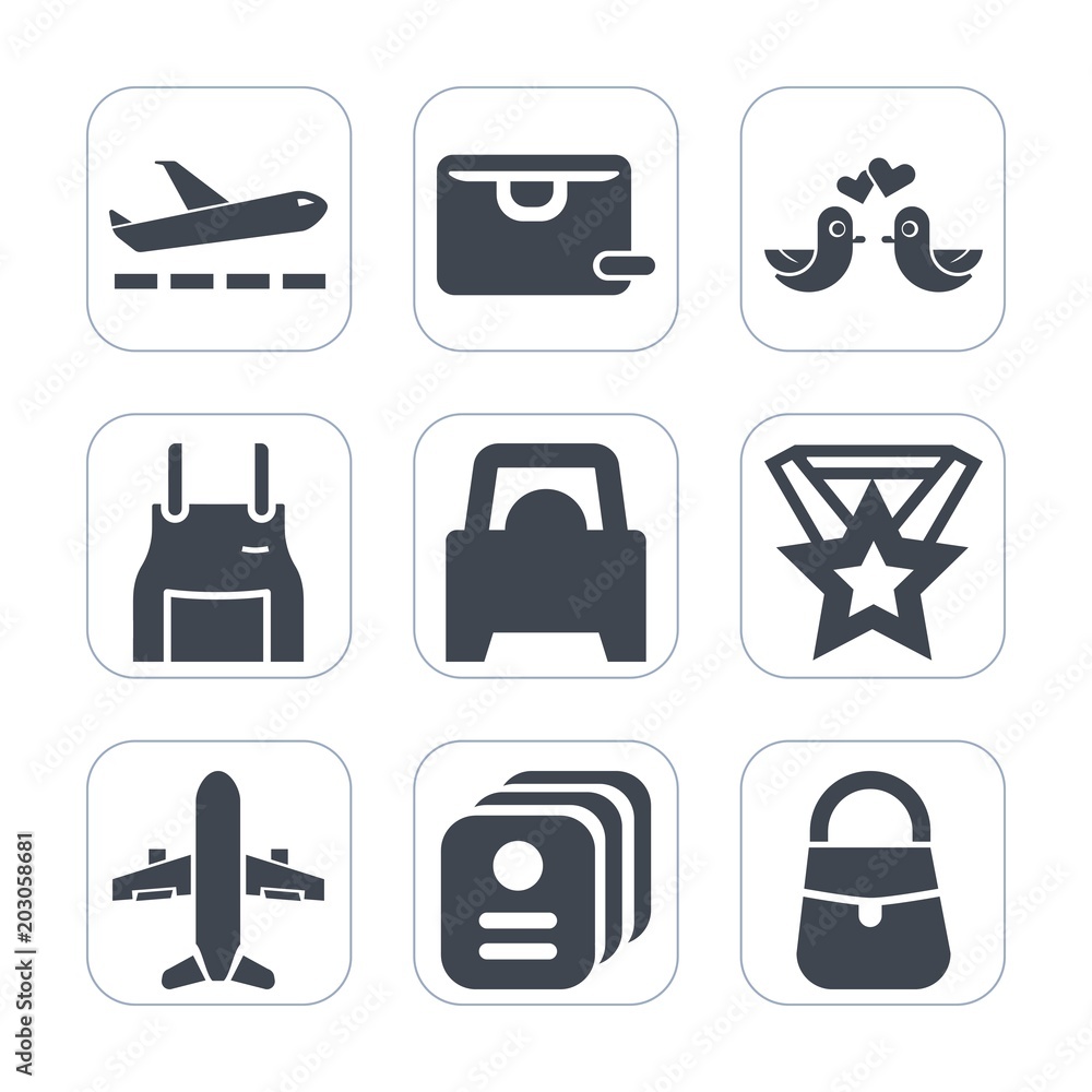 Premium fill icons set on white background . Such as medal, buy, heart, identity, bird, kitchen, uniform, bag, cook, vehicle, award, flight, business, apron, gift, wear, sign, pigeon, transportation, Premium fill icons set on white background . Such as medal, buy, heart, identity, bird, kitchen, uniform, bag, cook, vehicle, award, flight, business, apron, gift, wear, sign, pigeon, transportation,