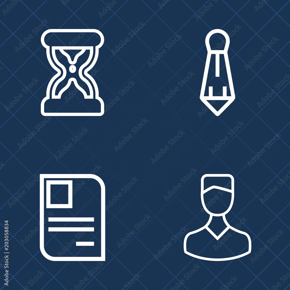 Premium set of outline vector icons. Such as fashion, person, badge, name, plastic, elegance, measure, business, businessman, black, social, personal, hourglass, glass, id, man, minute, tie, style Premium set of outline vector icons. Such as fashion, person, badge, name, plastic, elegance, measure, business, businessman, black, social, personal, hourglass, glass, id, man, minute, tie, style