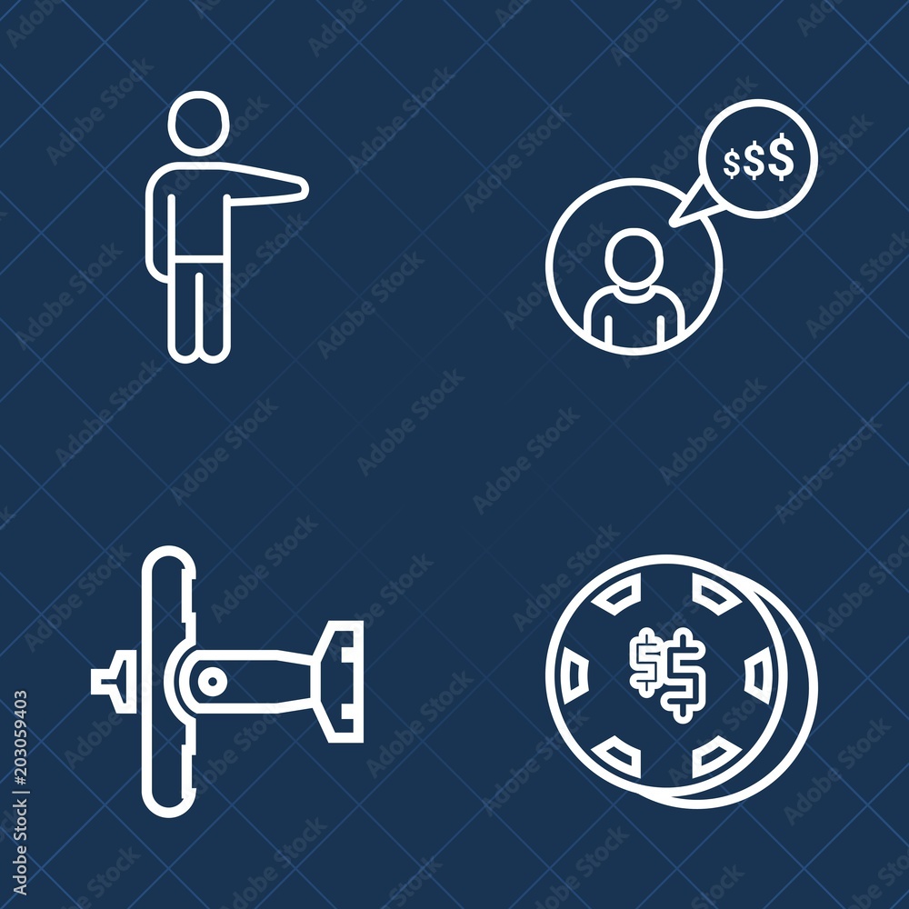 Premium set of outline vector icons. Such as force, young, chip, chance, poker, fly, pointing, gambling, technology, transport, laptop, business, airplane, air, entrepreneur, aircraft, luck, person Premium set of outline vector icons. Such as force, young, chip, chance, poker, fly, pointing, gambling, technology, transport, laptop, business, airplane, air, entrepreneur, aircraft, luck, person