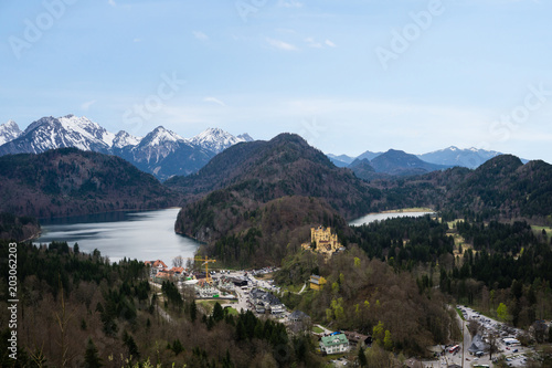 Alpsee alpen Schwansee Schloss Hohenschwangau Schwangau 