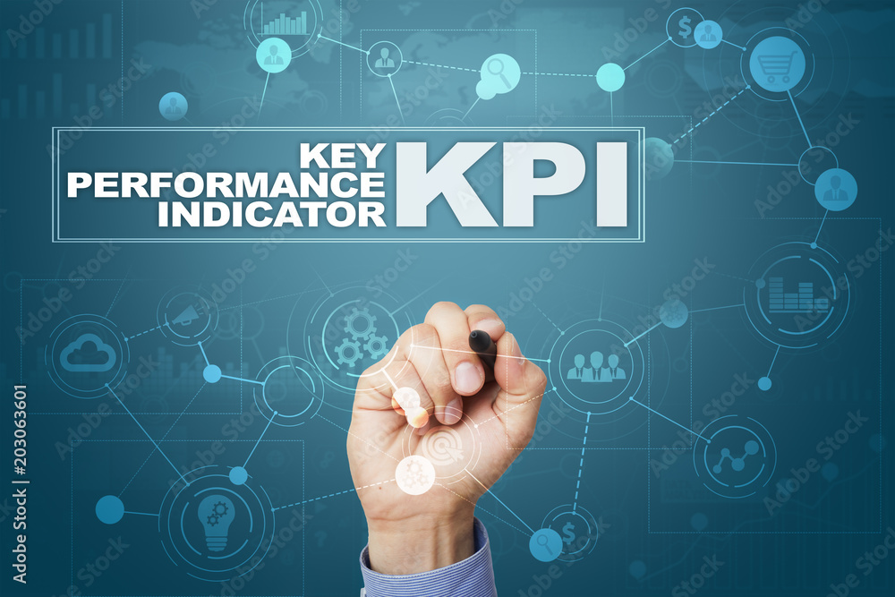 KPI. Key performance indicator. Business and technology concept. KPI. Key performance indicator. Business and technology concept.