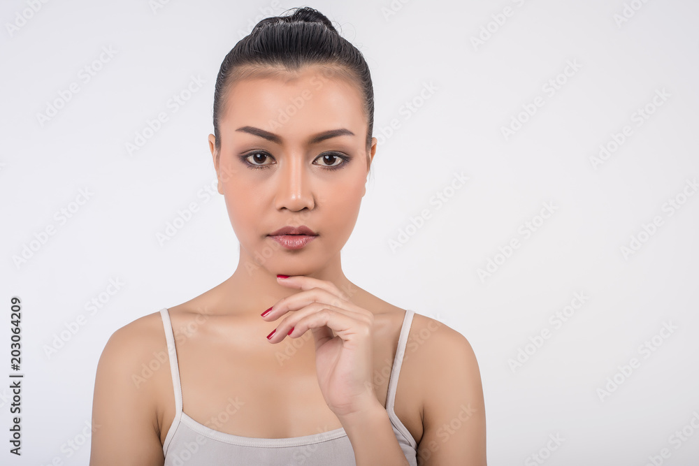 Close-up portrait of a beautiful woman Close-up portrait of a beautiful woman