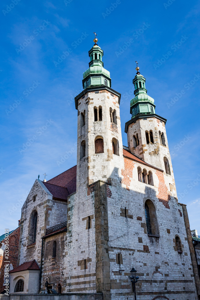 L'église Saint-Andrew de Cracovie