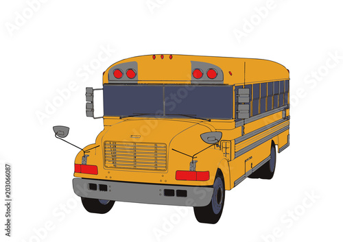 school bus vector