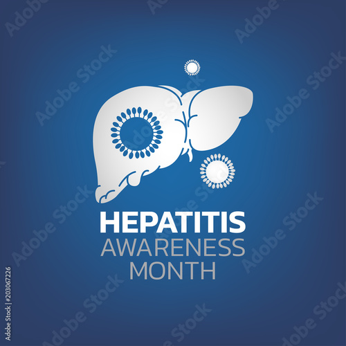 Hepatitis Awareness Month, Vector Illustration.