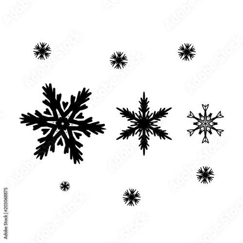 Wallpaper Mural Snow-flakes Torontodigital.ca