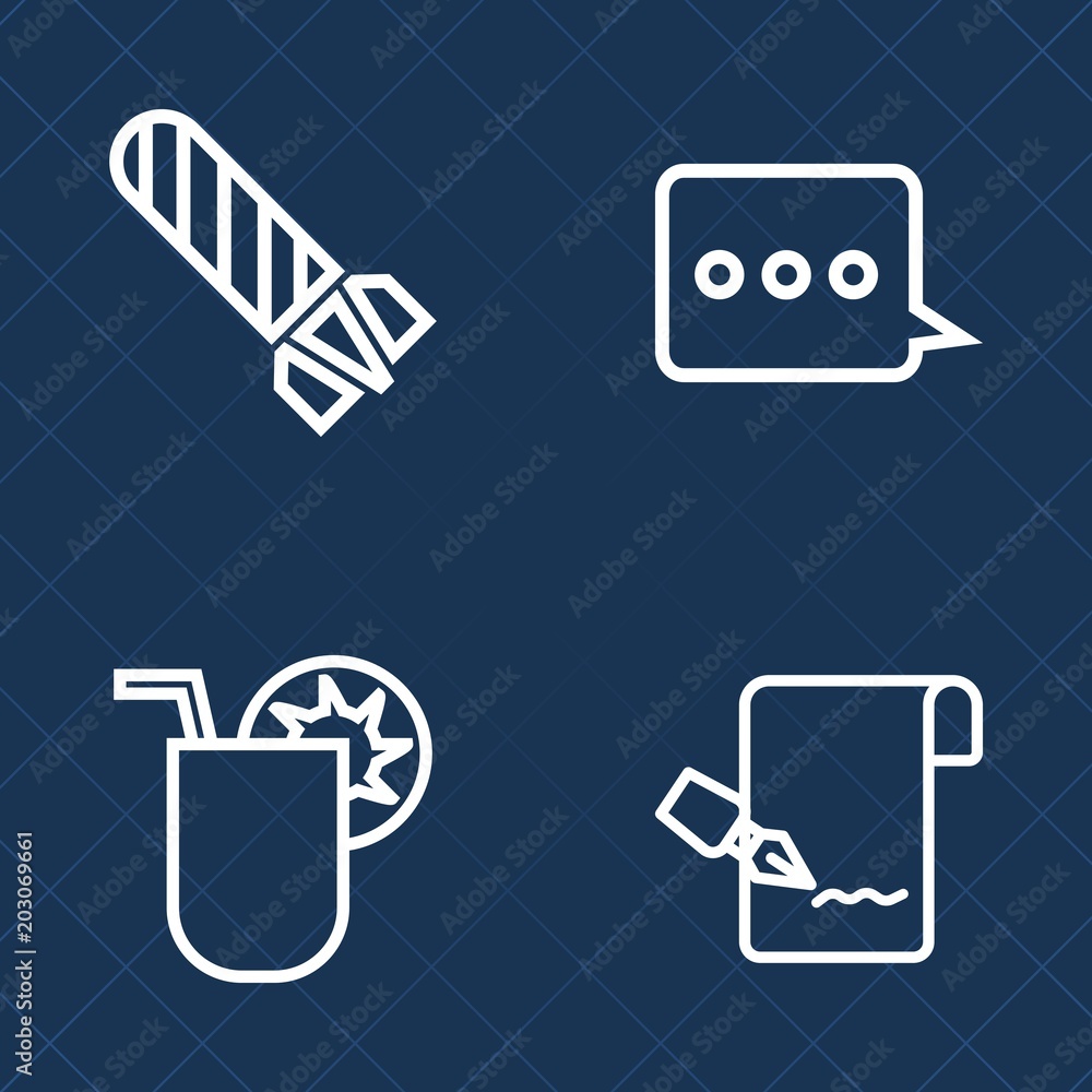 Premium set of outline vector icons. Such as alcohol, notebook, burn, paper, ice, heat, send, cold, cloud, list, power, sign, pen, party, war, envelope, bomb, document, white, tropical, lime, internet Premium set of outline vector icons. Such as alcohol, notebook, burn, paper, ice, heat, send, cold, cloud, list, power, sign, pen, party, war, envelope, bomb, document, white, tropical, lime, internet