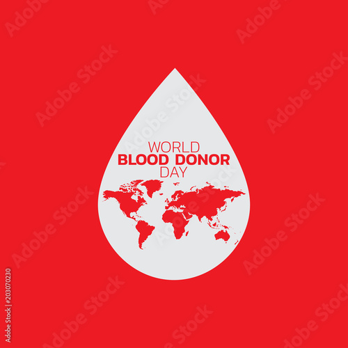 vector World blood donor day illustration