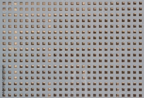 Metal background perforated sheet with square holes
