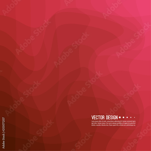 Distorted wave colorful texture. Abstract dynamical rippled surface. Vector stripe deformation background.