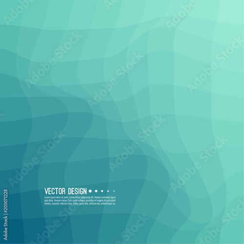 Distorted wave colorful texture. Abstract dynamical rippled surface. Vector stripe deformation background.