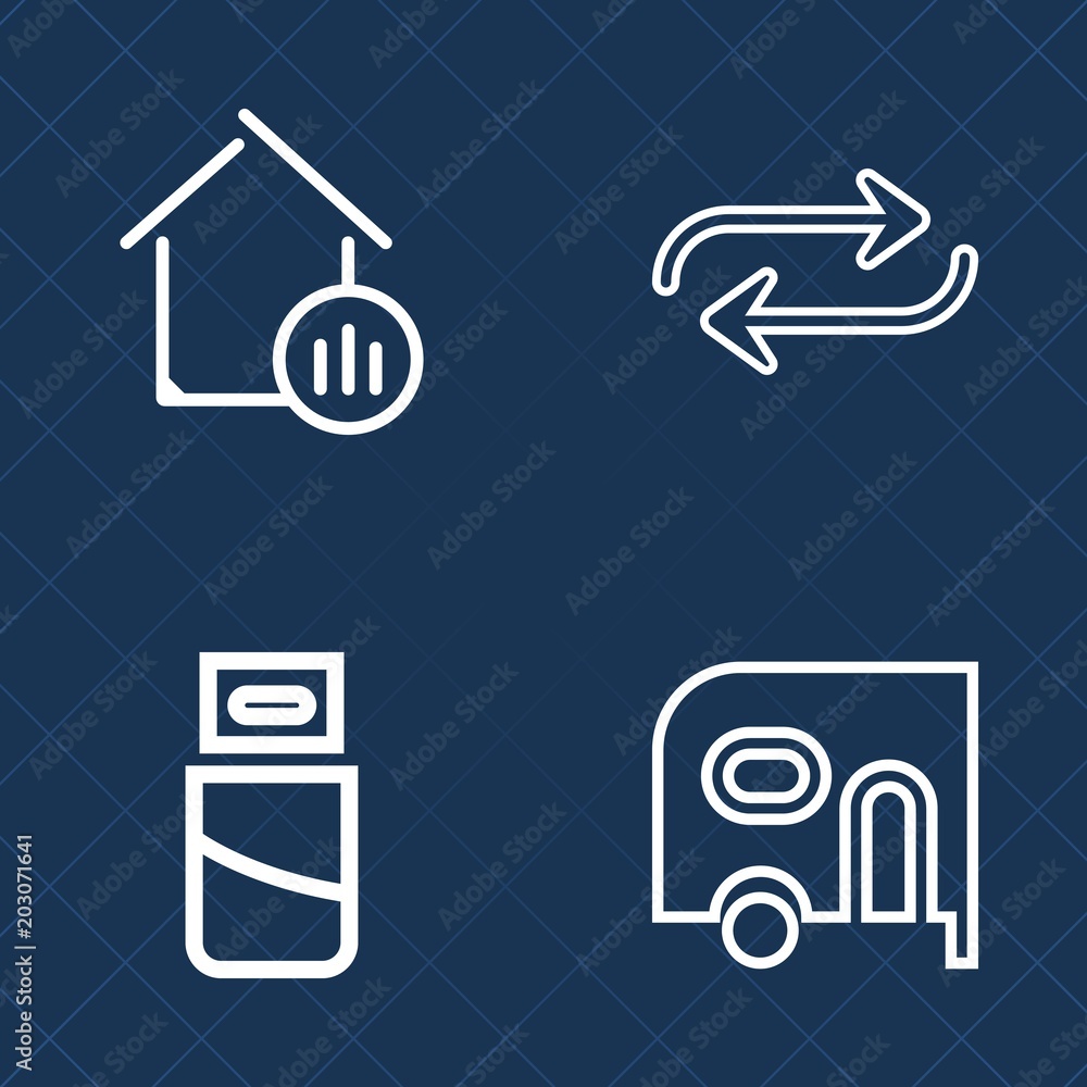 Premium set of outline vector icons. Such as change, vehicle, background, person, professional, building, cargo, transport, network, concept, home, van, business, device, people, statistics, price