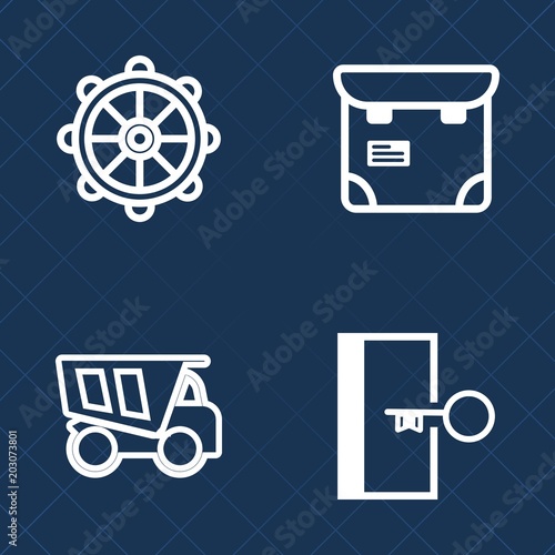 Premium set of outline vector icons. Such as ship, boat, people, woman, passenger, tipper, escape, sign, one, person, safety, yacht, pass, nautical, trip, exit, marine, transport, rudder, mobile, helm