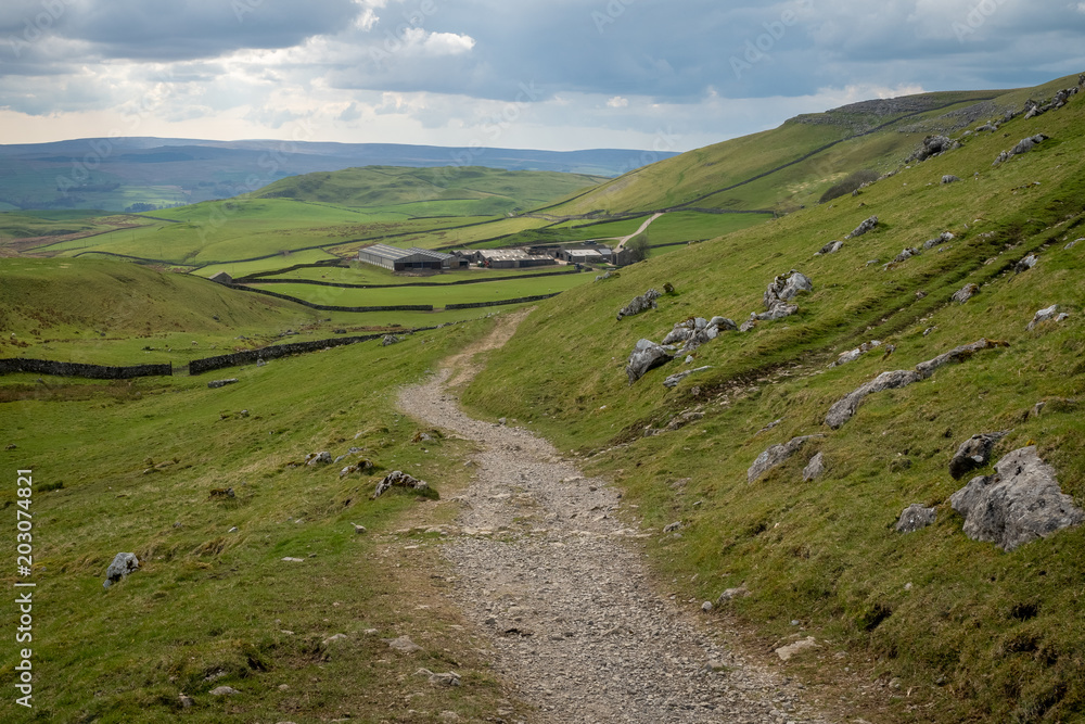 Stockdale above Settle in the Yorkshire Dales