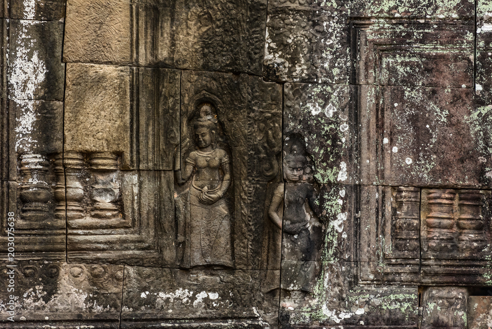 Tempelfigur in Angkor Wat