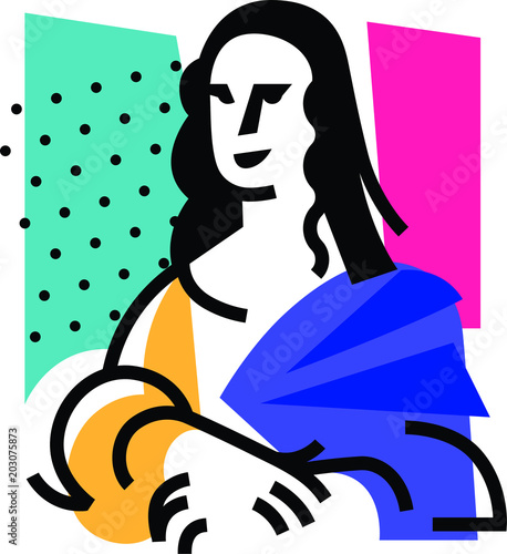 Foto Illustration of the Mona Lisa