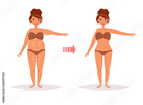 Plastic surgery Vector. Cartoon.