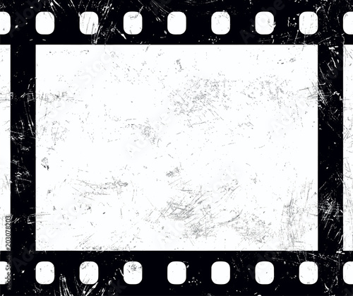 Old vintage retro 35 mm grunge film frame