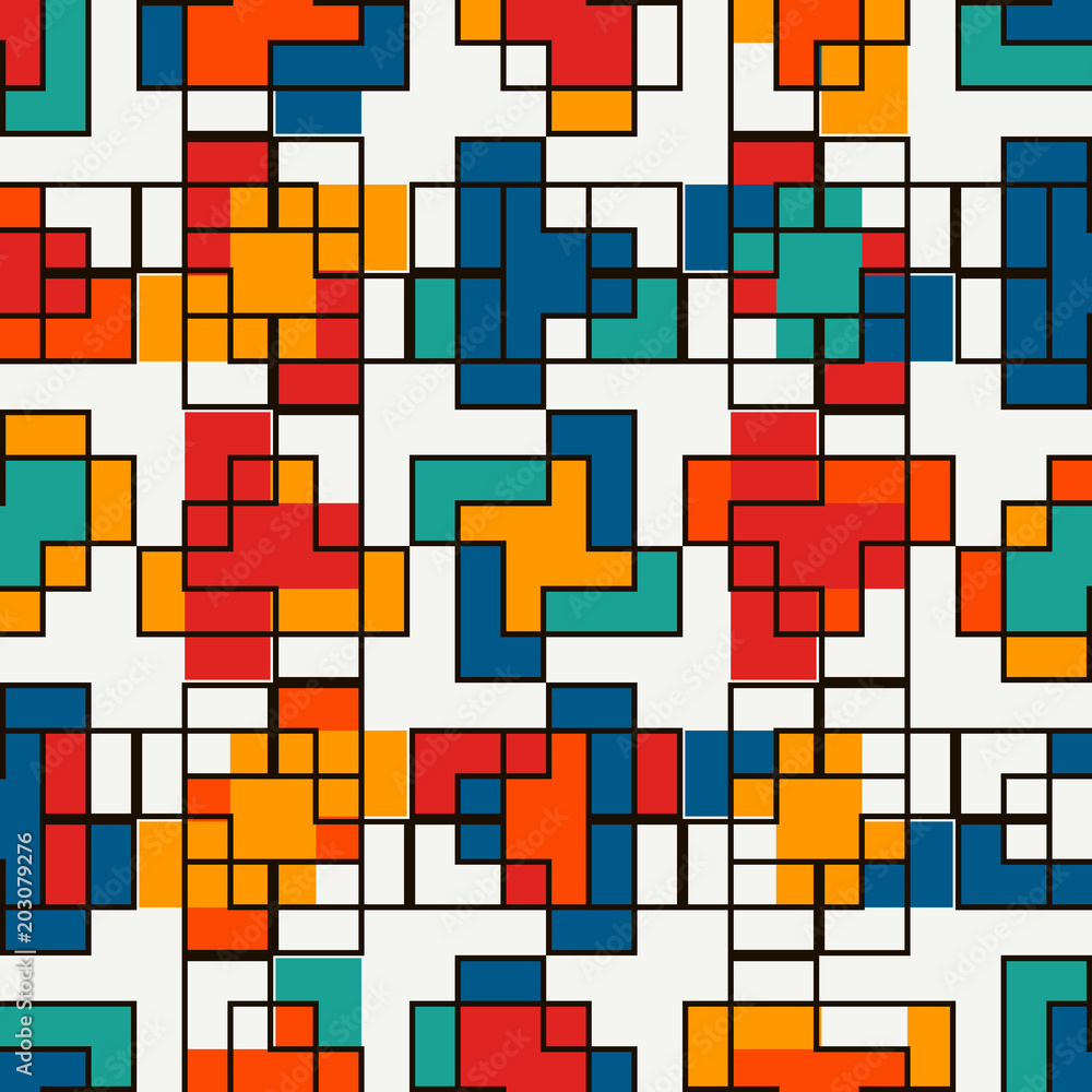 Repeated creative puzzle mosaic. Geometric seamless pattern design. Pixel art surface texture. Contemporary camouflage Repeated creative puzzle mosaic. Geometric seamless pattern design. Pixel art surface texture. Contemporary camouflage