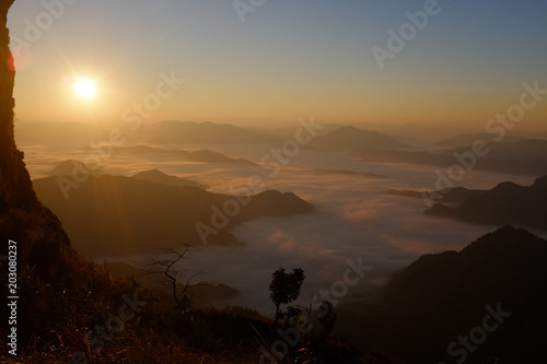 Sunrise over Laos 