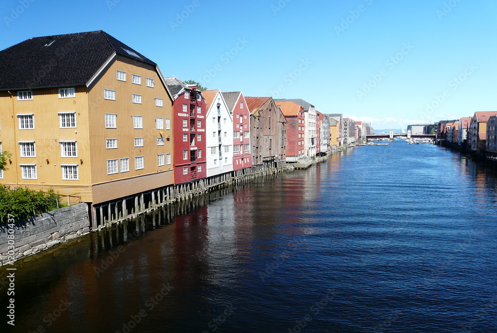 Store-Houses in Trondheim Norway