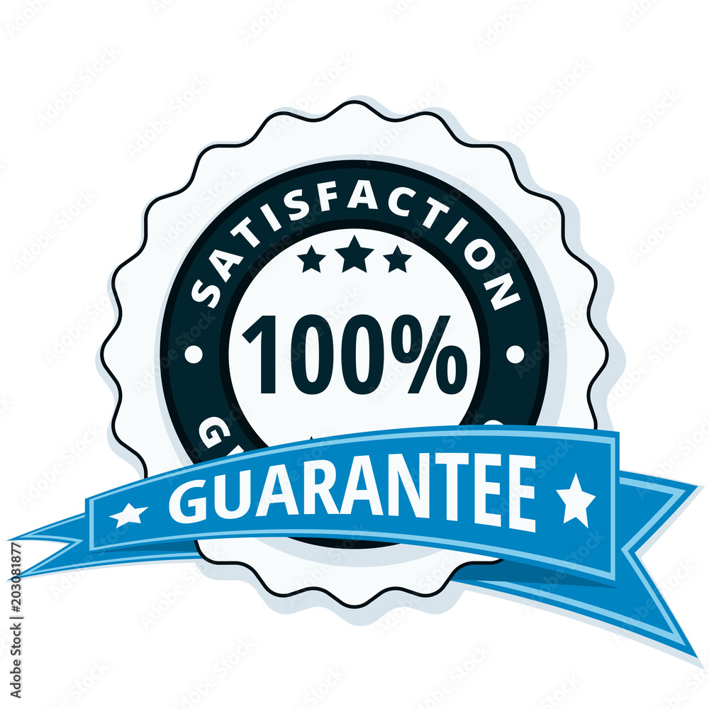 100% Satisfaction Guaranteed illustration 100% Satisfaction Guaranteed illustration