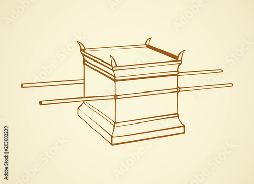 Altar. Vector drawing