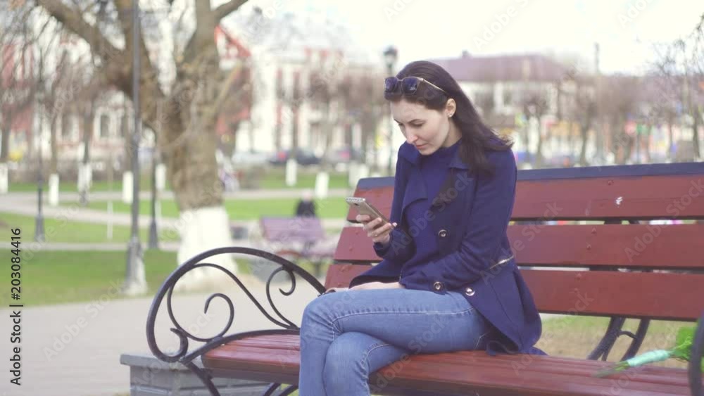 girl gets a sad message and cries girl gets a sad message and cries