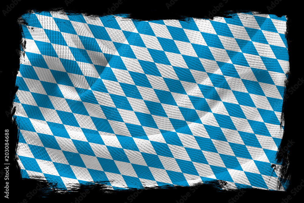 Bayern Blau Weiss Rauten Muster Banner Bayrische Fahne Hintergrund Flagge  Stock-Foto | Adobe Stock