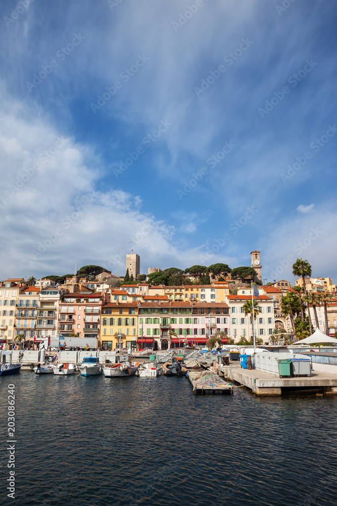Cannes City Skyline in France
