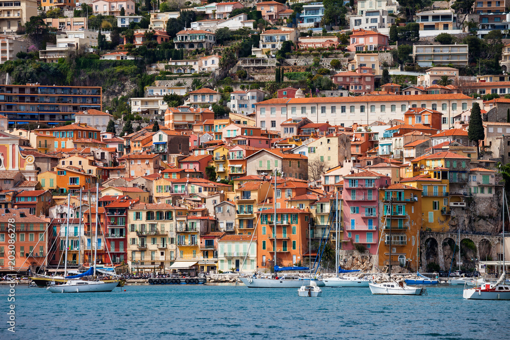 Villefranche Sur Mer Seaside Town On French Riviera