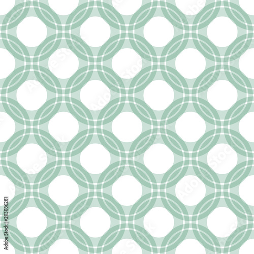 Green vector seamless pattern. Geometric ornament