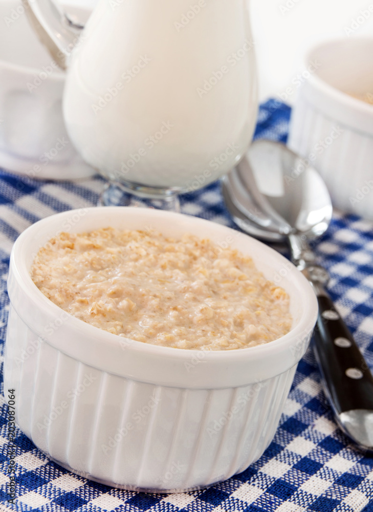 Porridge and milk Porridge and milk