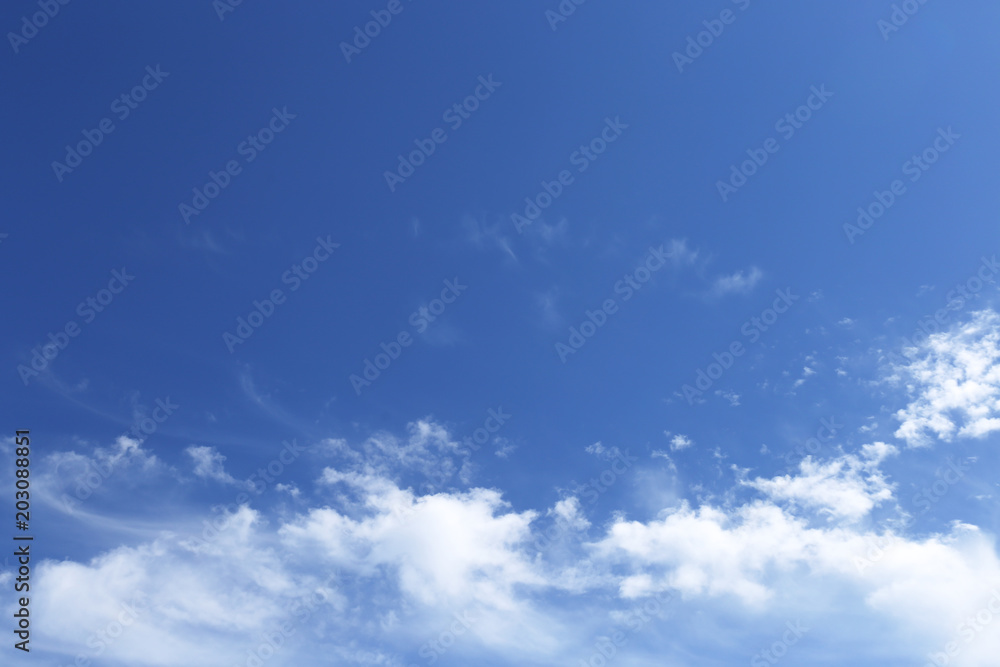 Clouds on the bottom of the sky background