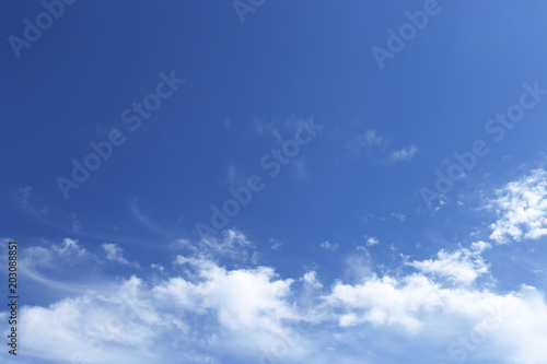 Clouds on the bottom of the sky background