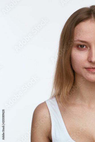 Young Woman Without Makeup