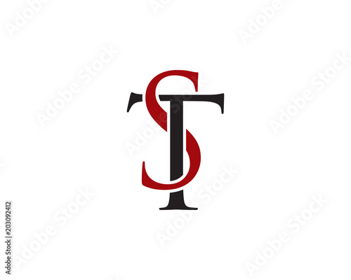 st letter logo