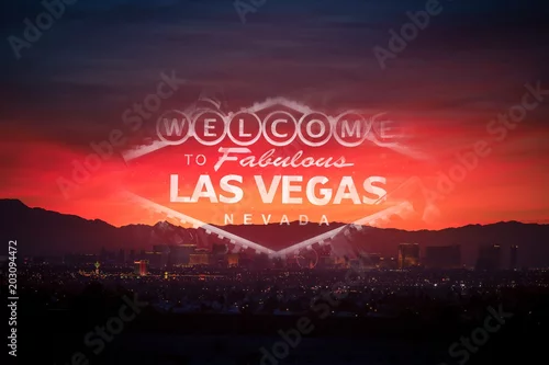 Obraz Witamy w Las Vegas Concept