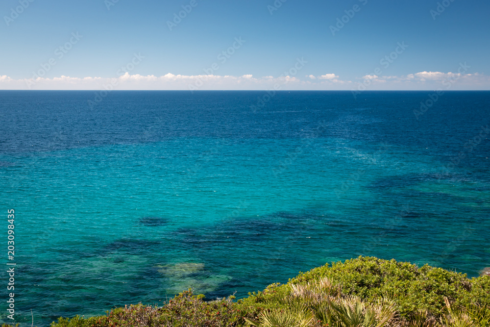 Mediterranean Sea in front of Sardinia