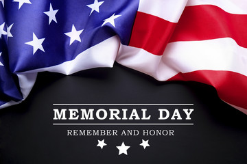 Background flag of the United States of America for national federal holidays celebration and mourning remembrance day. USA symbolics.