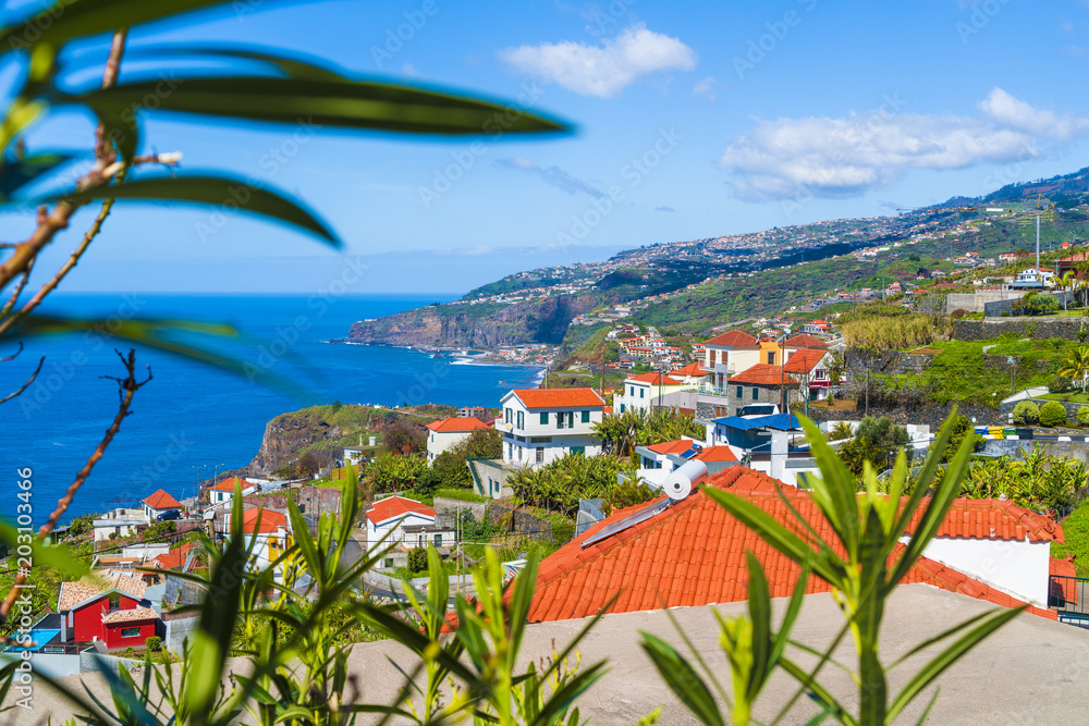 Ribeira Brava coastline on the Madeira island, Portugal