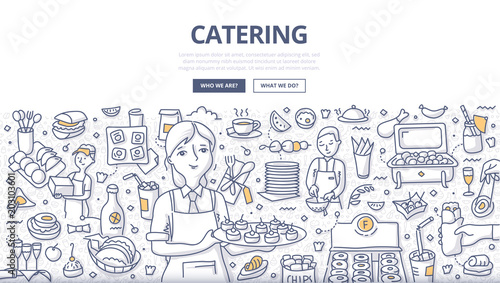 Catering Doodle Concept