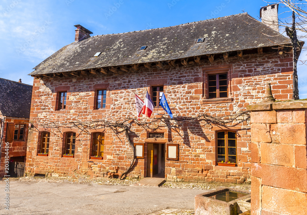 Village médiéval de Collonges-la-rouge en Corrèze dans le Limousin, Nouvelle-Aquitaine en France