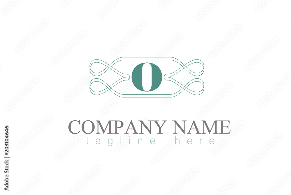 Vector Letter O Decorative Ornament Frame Design. Vector Letter O Decorative Ornament Frame Design.