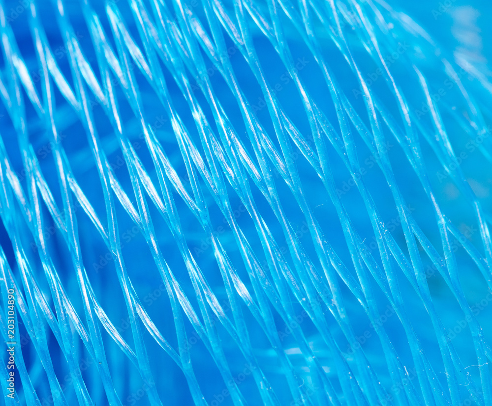 Blue synthetic sponge as an abstract background Blue synthetic sponge as an abstract background