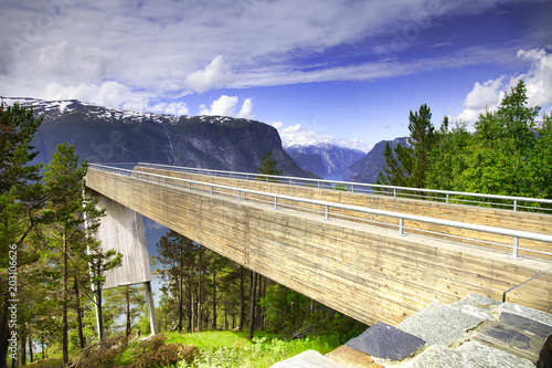 Stegastein viewpoint in Aurland, Norway