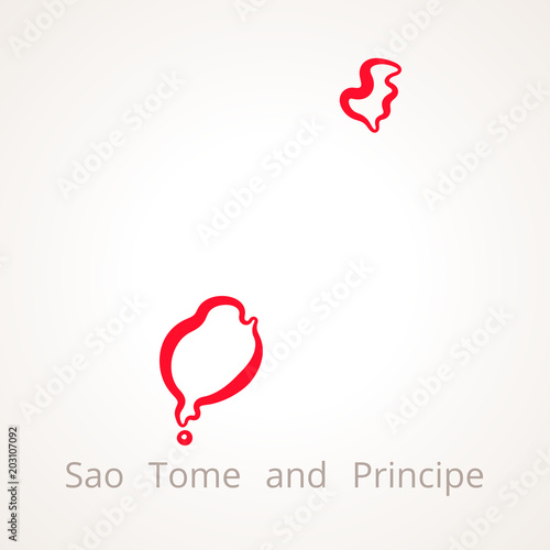 Sao Tome and Principe - Outline Map