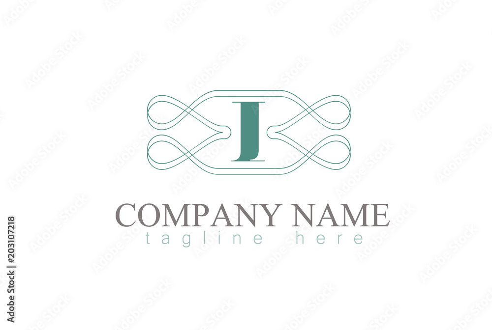 Vector Letter I Decorative Ornament Frame Design. Vector Letter I Decorative Ornament Frame Design.