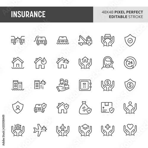Insurance Icon Set